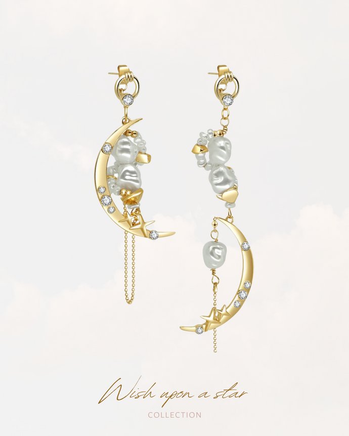 WAXING MOON - Pearl Earrings ✦ Limited Edition