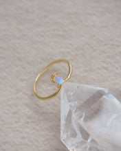 將圖片載入圖庫檢視器 BLUE TEAR - Gold Ring ✦ 925 Silver ™
