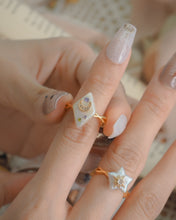 將圖片載入圖庫檢視器 【淡水珍珠】PEARL ROCK - Rhombus Ring

