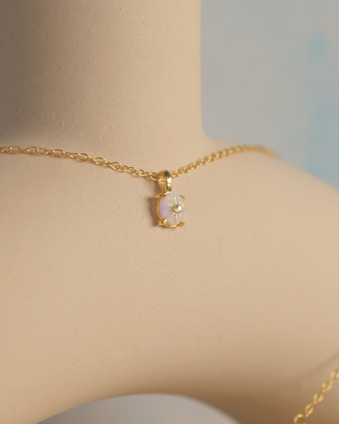 Midnight Opal - 925 Necklace
