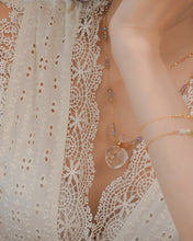 將圖片載入圖庫檢視器 【可打開放香水】HEARTFELT - White Crystal Perfume Necklace ✦ Waterproof™
