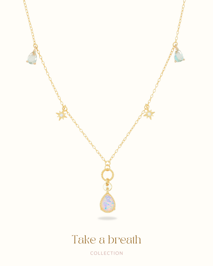 Intention - 925 Opal Star Necklace