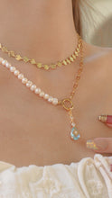 將圖片載入圖庫檢視器 Wave Soul - Titanium Steel Pearl Necklace *Waterproof
