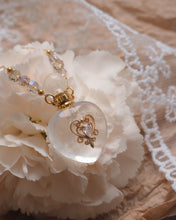 將圖片載入圖庫檢視器 【可打開放香水】HEARTFELT - White Crystal Perfume Necklace ✦ Waterproof™
