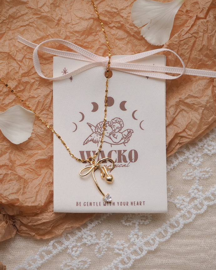 【滿額禮】CHERRY BOW - Necklace
