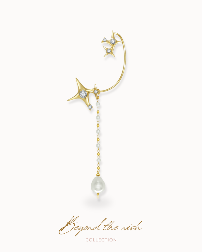 LOST STAR - Gold Ear Cuff
