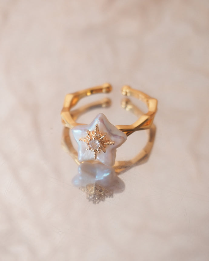 【淡水珍珠】PEARL ROCK - Star Ring