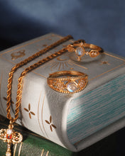 Load image into Gallery viewer, 【高品質鑒定】CONSTELLAR - Moonstone Ring ✦ 925 Silver ™ + 18K Gold
