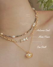 將圖片載入圖庫檢視器 Sea Shell - Gold Titanium Steel Double Layered Necklace *Waterproof
