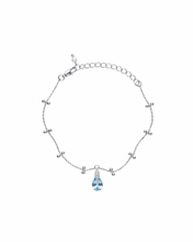 Load image into Gallery viewer, WAVEY BLUE - Silver Bracelet
