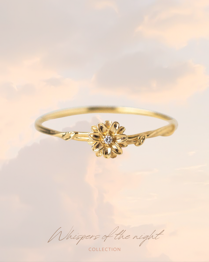 April • Daisy - Birth Flower Ring