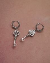 Load image into Gallery viewer, FAIRY GLOW KEY - Silver Earrings
