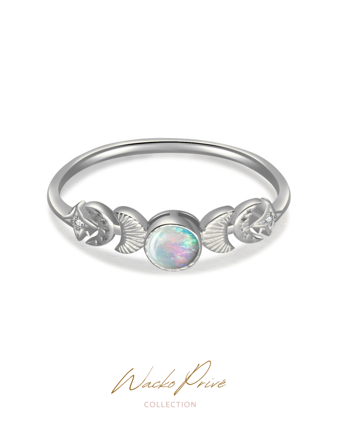 CELESTIAL - Opal Ring ✦ 925 Silver ™
