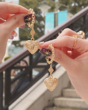 Load image into Gallery viewer, 【WACKO推薦】VINTAGE HEART - Gold Earrings
