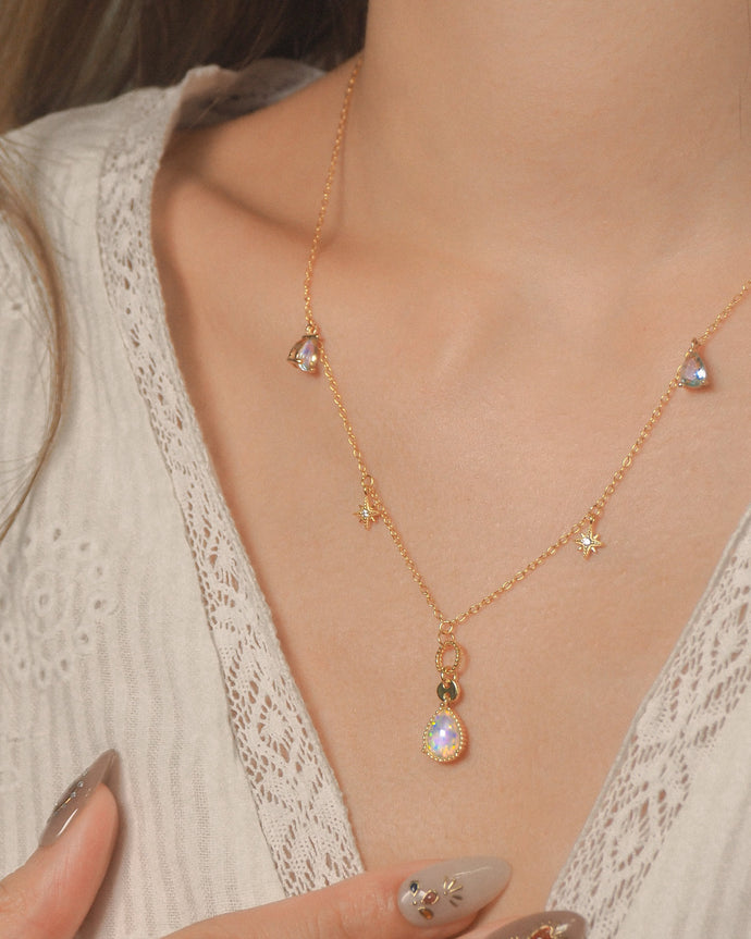 Intention - 925 Opal Star Necklace