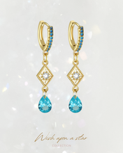 Load image into Gallery viewer, GLOWSTONE • BLUE - Glazed Earrings ✦ 925 Silver ™
