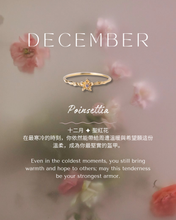 Load image into Gallery viewer, December • Poinsettia - Birth Flower Ring 
