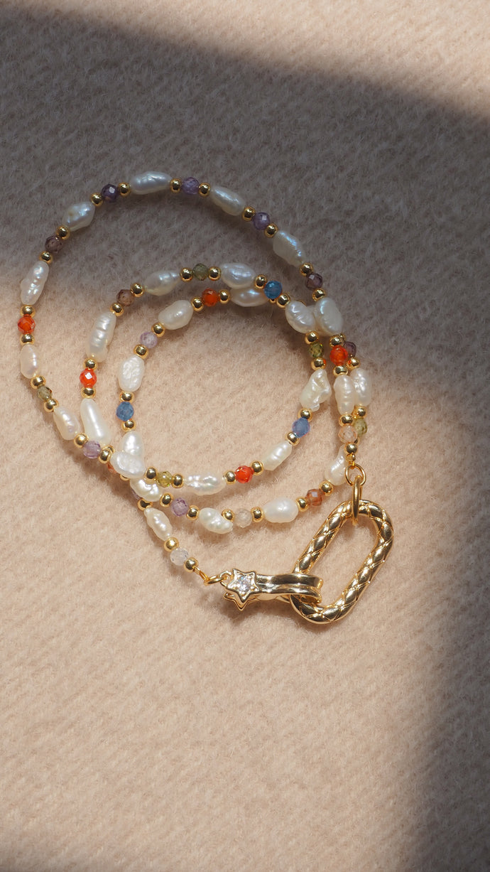 TREASURE - Crystal Beaded Necklace ✦ Waterproof™