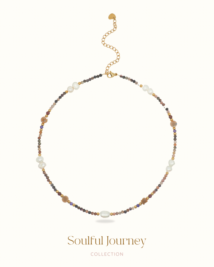 Autumn Soul - Crystal Beaded Necklace