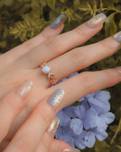 Load image into Gallery viewer, CELESTIAL - Opal Ring ✦ 925 Silver ™ + 14K Rose Gold
