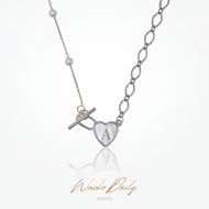 【字母訂製-項鏈】 MY LETTER TAG - Toggle Silver Necklace