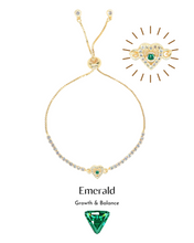 將圖片載入圖庫檢視器 Dazzle Heartz Bracelet - Emerald

