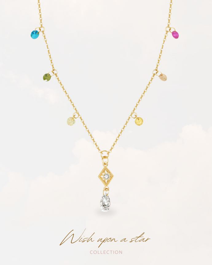 DON’T FORGET ME - Rainbow Glazed Necklace ✦ Waterproof™