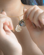 Dear You - Gold Customised Photo Necklace *Waterproof