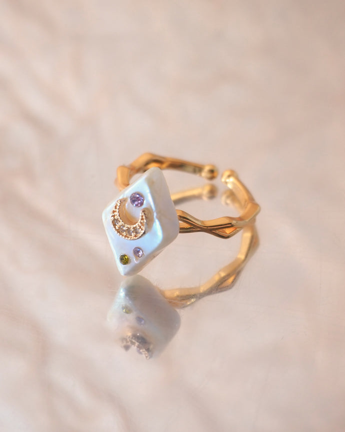 【淡水珍珠】PEARL ROCK - Rhombus Ring