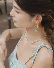 Load image into Gallery viewer, Mindful - 18KGP Crystal Earrings【白水晶】
