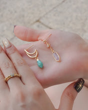 画像をギャラリービューアに読み込む, 【藍松石】BOHE - Gold Earrings
