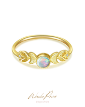 Load image into Gallery viewer, CELESTIAL - Opal Ring ✦ 925 Silver ™ + 18K Gold
