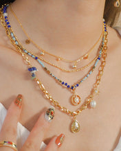 將圖片載入圖庫檢視器 Ethereal - Gold Titanium Steel Double Layered Necklace *Waterproof
