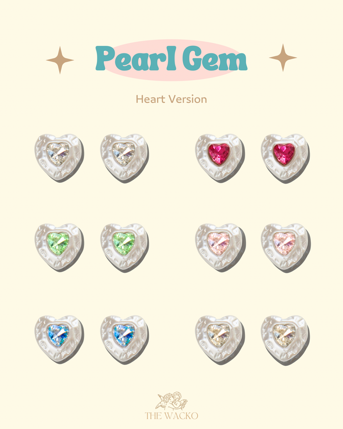 Pearl Gem - 925 Silver Stud Earrings