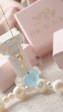 將圖片載入圖庫檢視器 Marine Mania - Titanium Steel Crystal Aquamarine Necklace *Waterproof
