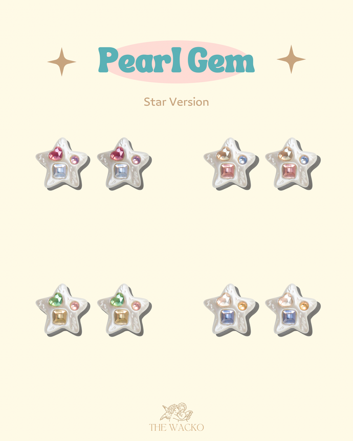 Pearl Gem - 925 Silver Stud Earrings
