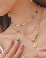 將圖片載入圖庫檢視器 Vivace - Gold Titanium Steel Boho Necklace *Waterproof
