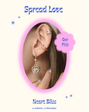 Load image into Gallery viewer, Heart Bliss 07 - 14KGP Heart Earrings
