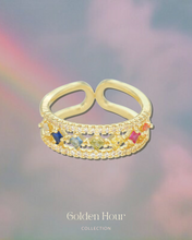 Load image into Gallery viewer, Golden Hour Collection - 18KGP Gold Rings
