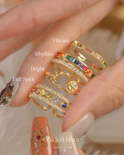 Load image into Gallery viewer, Golden Hour Collection - 18KGP Gold Rings
