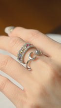 Load image into Gallery viewer, Full Spirit &amp; Bright - 18KGP Silver Rings
