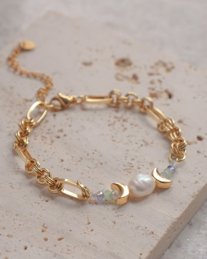 Moon Phase - 18KGP Bracelet