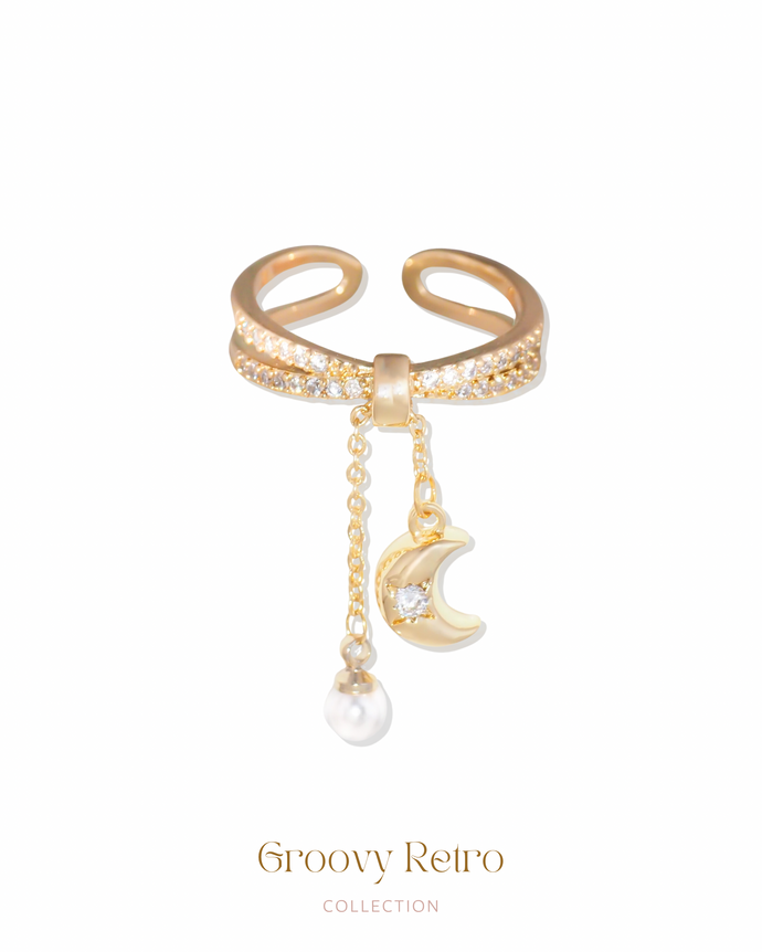 Moon Swing - 18KGP Ring