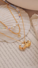 將圖片載入圖庫檢視器 Sea Shell - Gold Titanium Steel Double Layered Necklace *Waterproof
