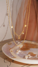 將圖片載入圖庫檢視器 Ethereal - Gold Titanium Steel Double Layered Necklace *Waterproof
