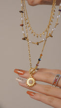 將圖片載入圖庫檢視器 Vivace - Gold Titanium Steel Boho Necklace *Waterproof
