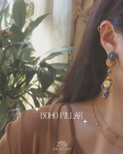 將圖片載入圖庫檢視器 Boho Pillar - 18K Handicraft Earrings

