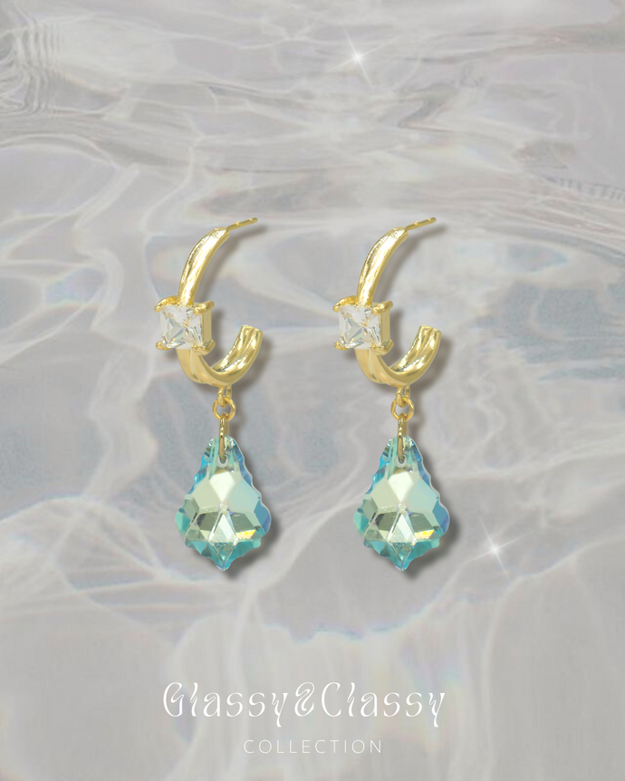 Glassy - 18KGP Earrings