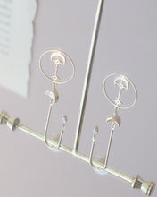 Load image into Gallery viewer, Lagom - Gold Vermeil Moon &amp; Star Earrings
