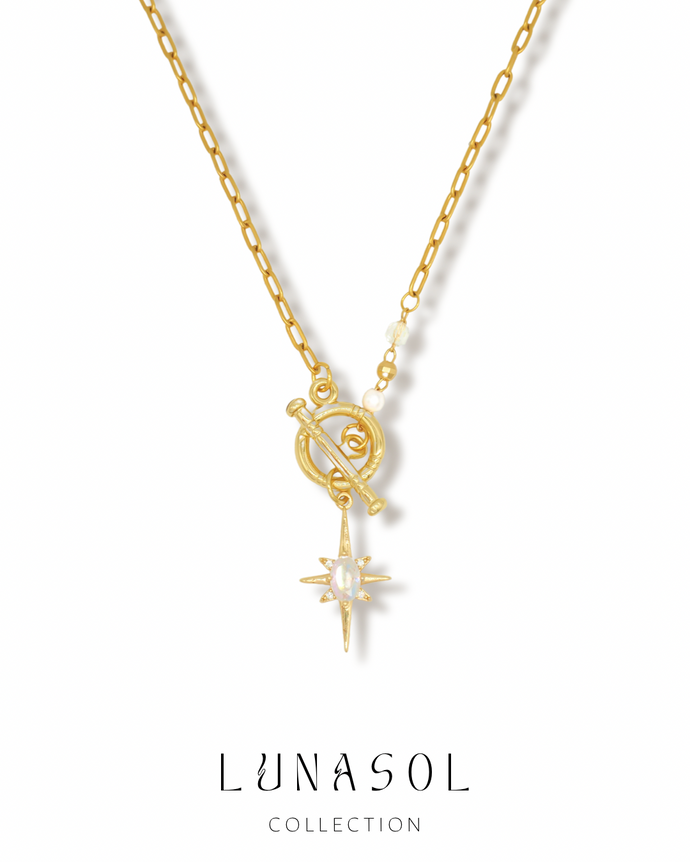 Lost Star - Gold Vermeil Toggle Necklace (waterproof)防水物料